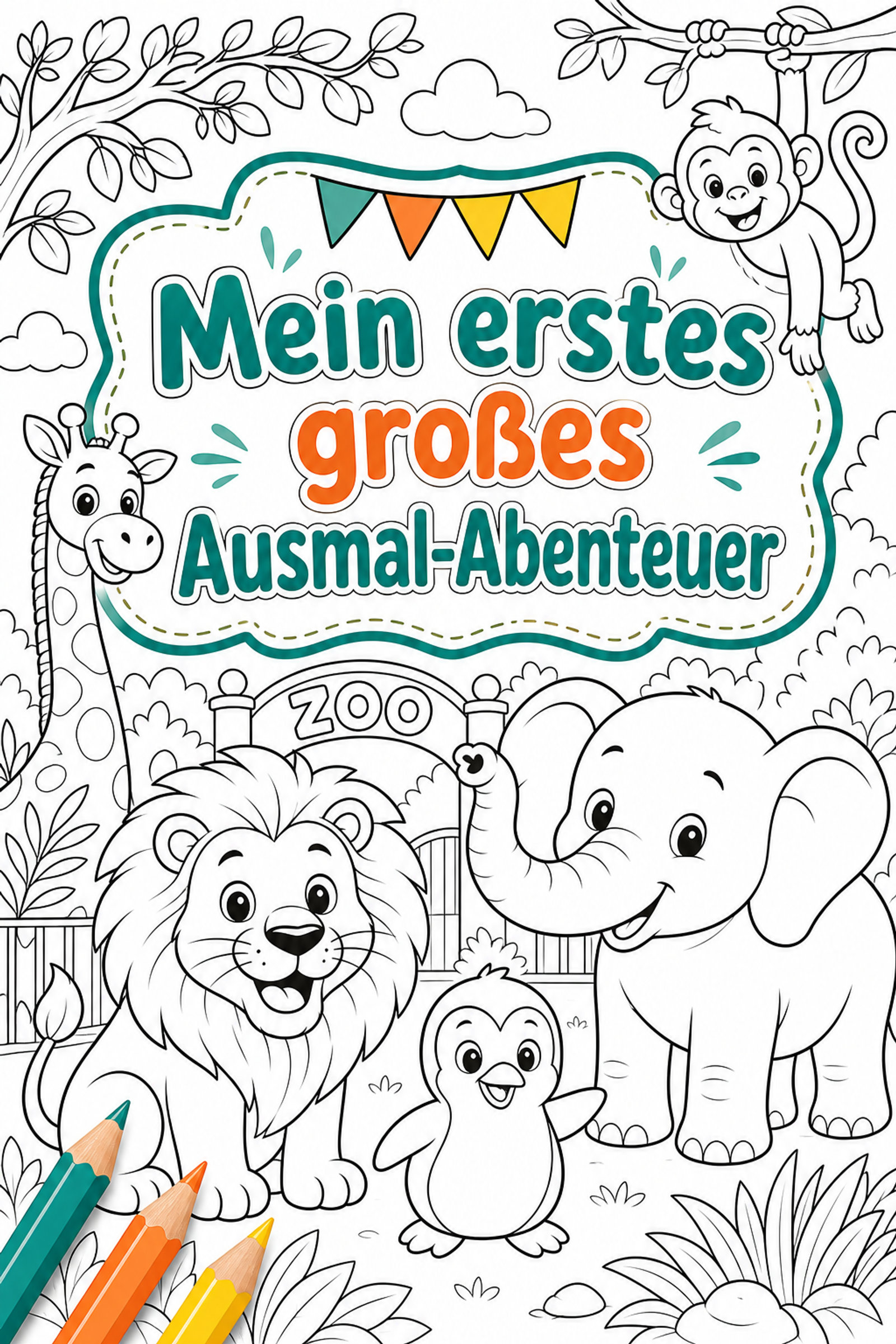 Mein erstes großes Ausmal-Abenteuer by Rita Scheer
