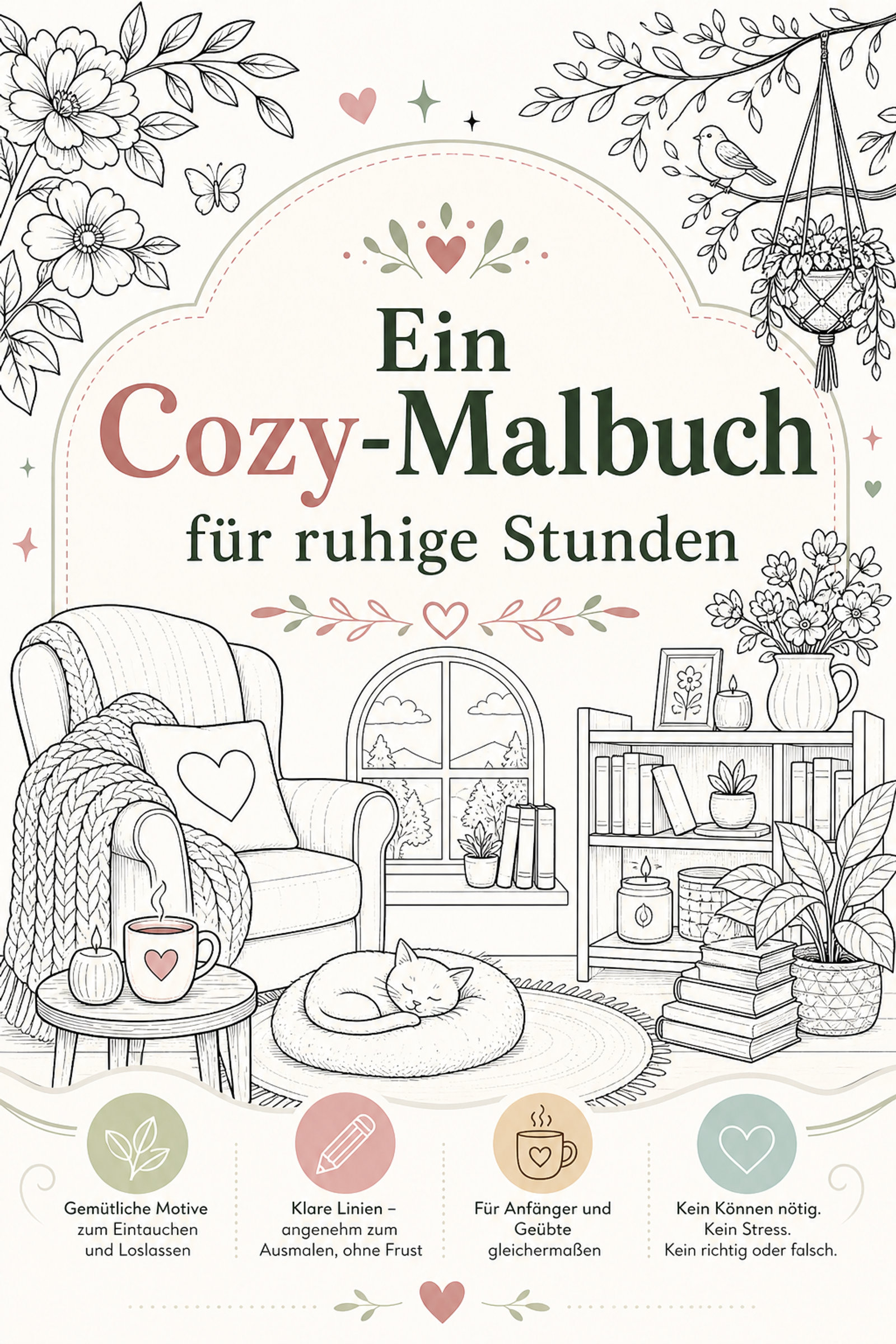 Ein Cozy-Malbuch für ruhige Stunden by Rita Scheer