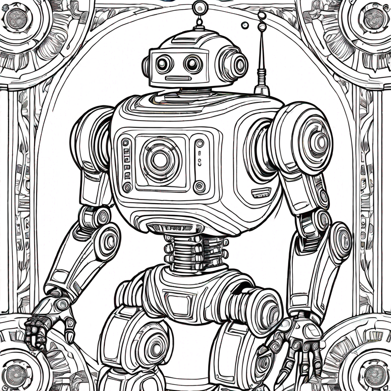 RoboWorld: A Coloring Book of the Future