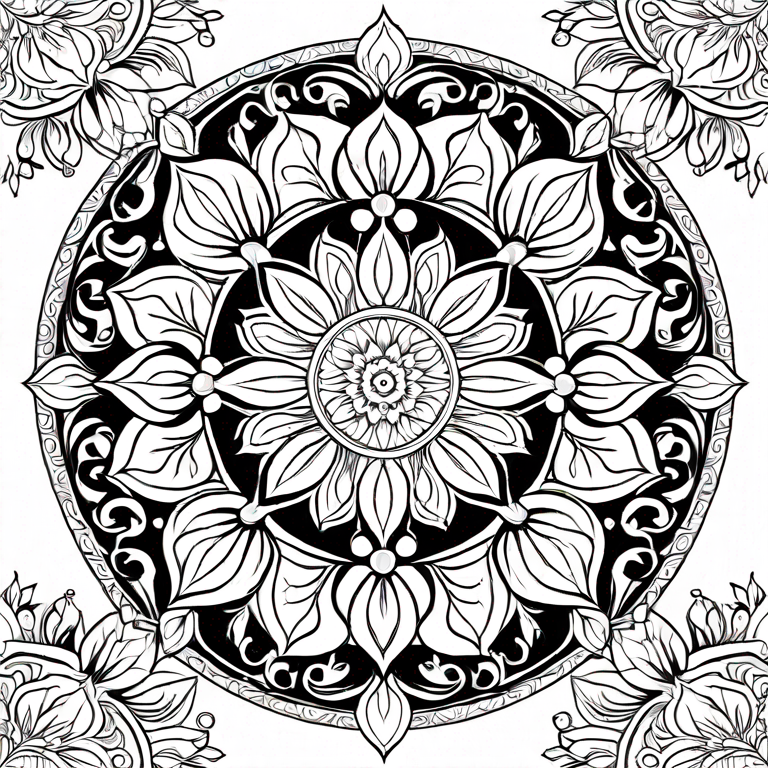 Winter Wonderland Mandalas by Emaga Digital Studio