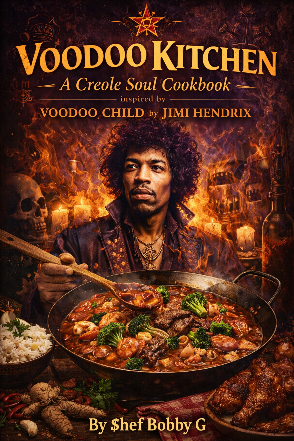Voodoo Kitchen: A Creole Soul Cookbook inspired by Voodoo Child by Jimi Hendrix