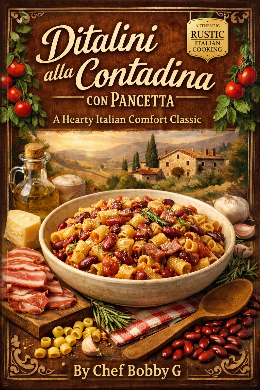 Ditalini alla Contadina con Pancetta