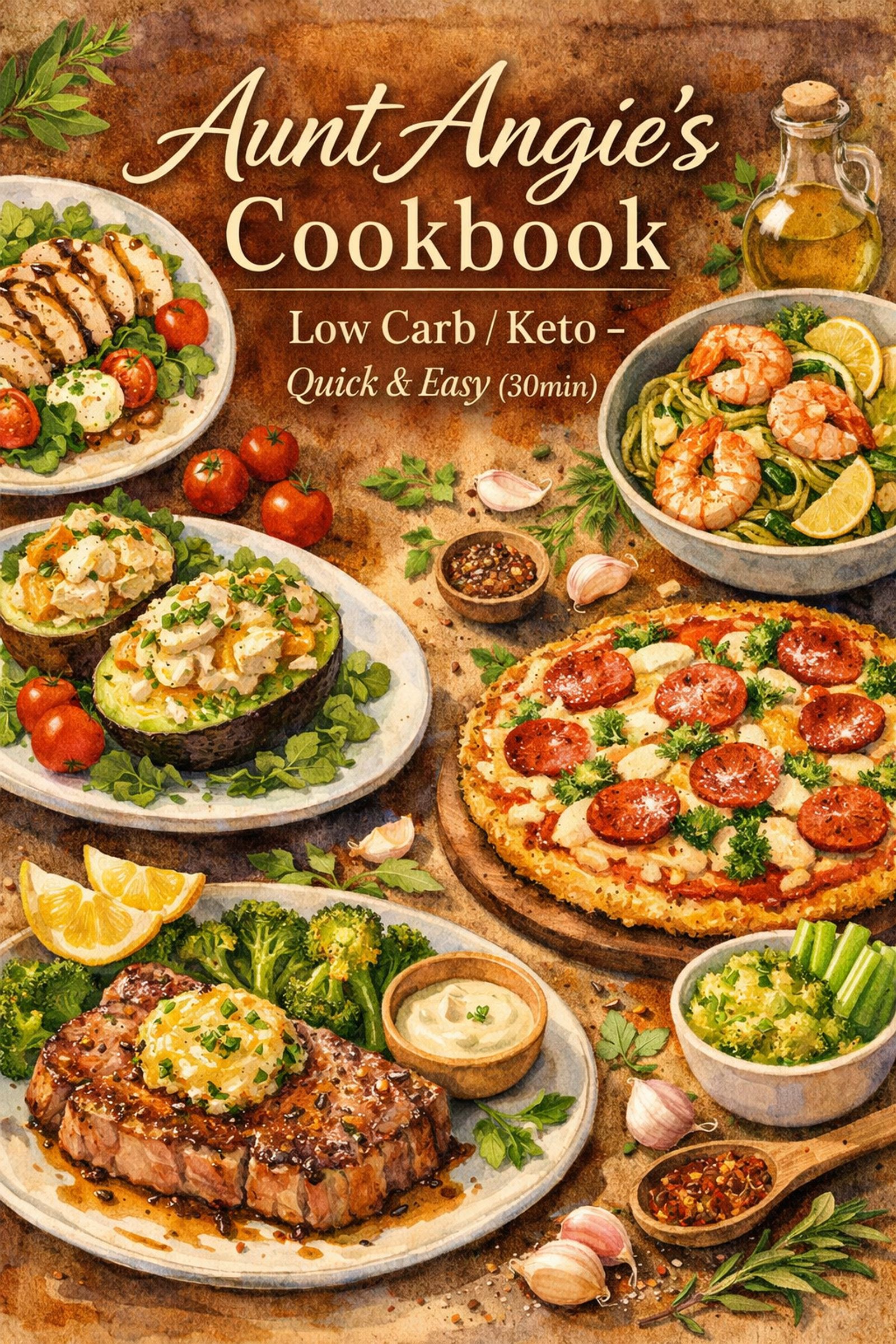 Aunt Angie’s Cookbook - Low Carb/Keto - Quick & Easy (30min)