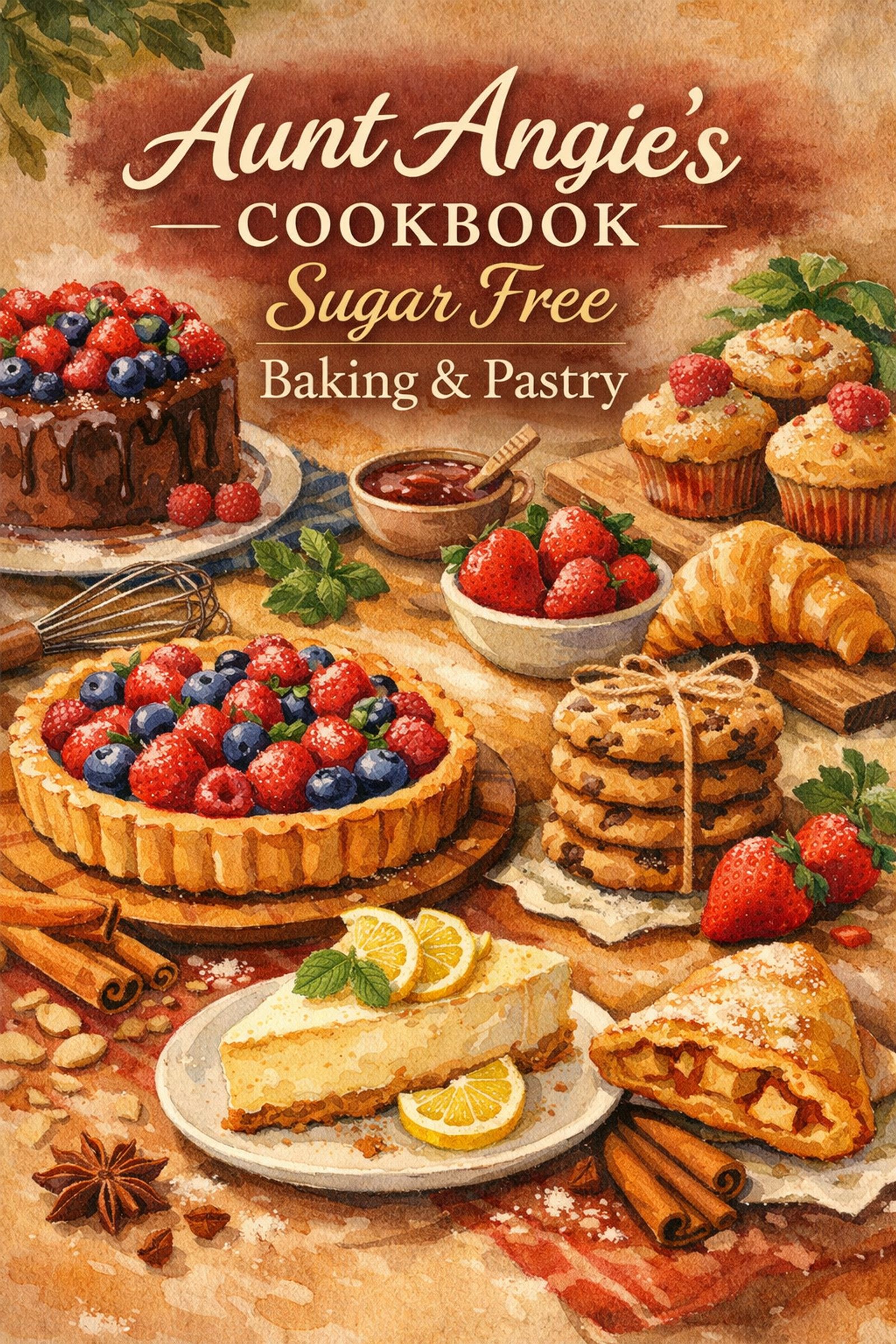 Aunt Angie's Cookbook Sugar Free Baking & Pastry