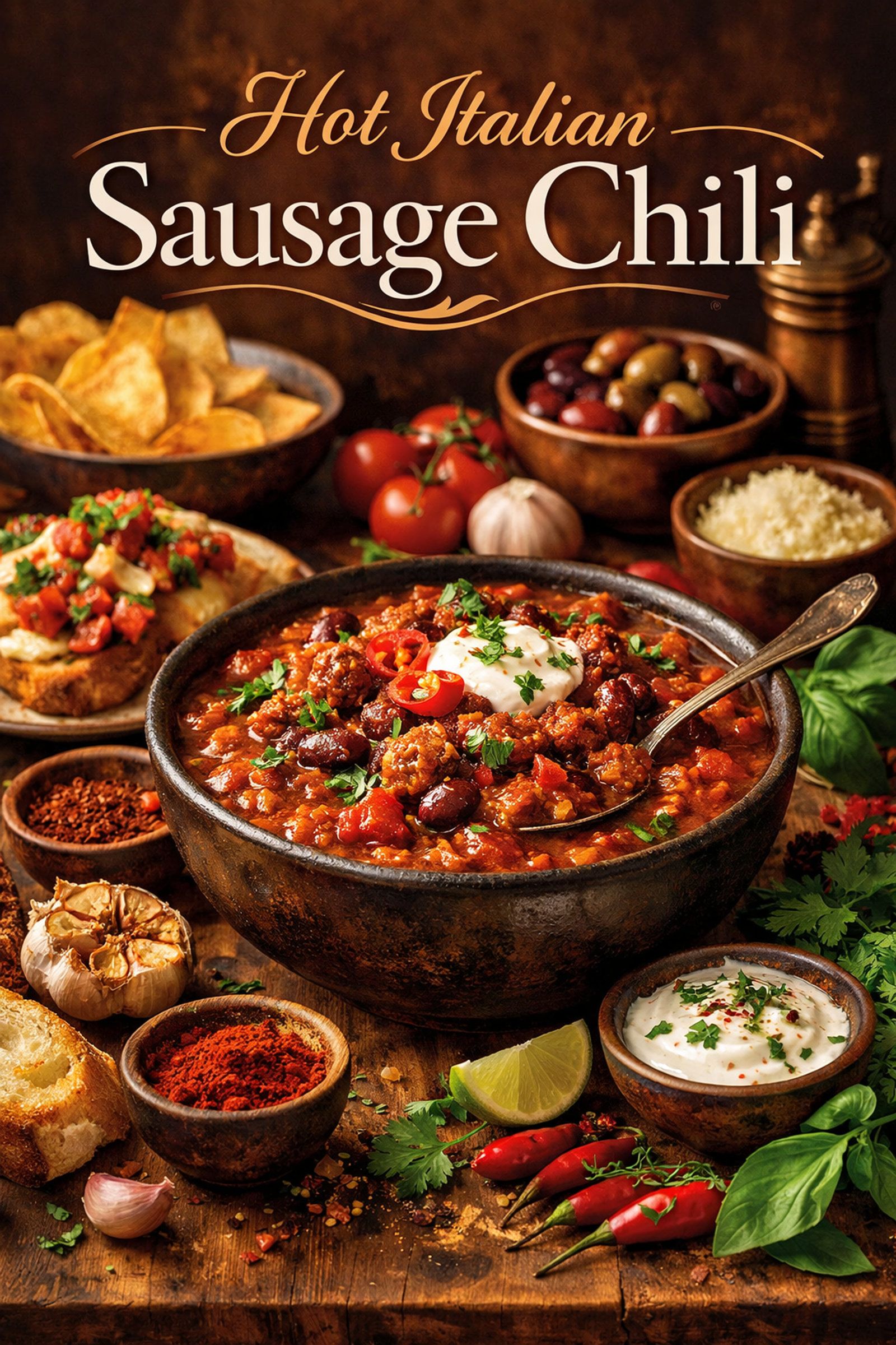 Hot Italian Sausage Chili
