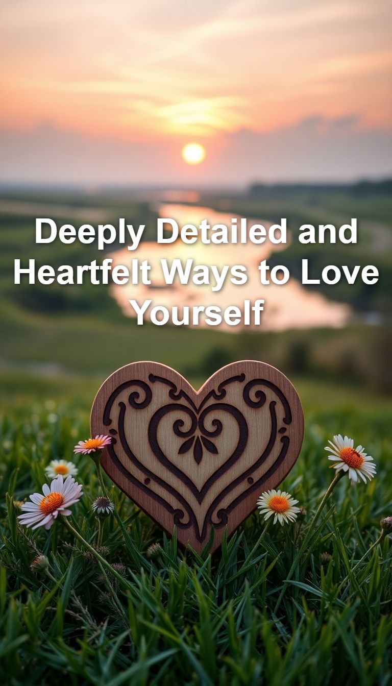 Deeply Detailed and Heartfelt Ways to Love Yourself