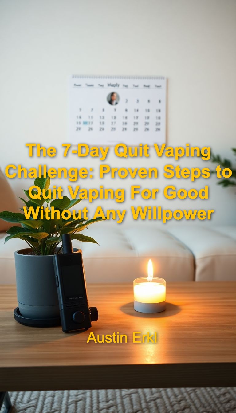 The 7-Day Quit Vaping Challenge: Proven Steps to Quit Vaping For Good Without Any Willpower