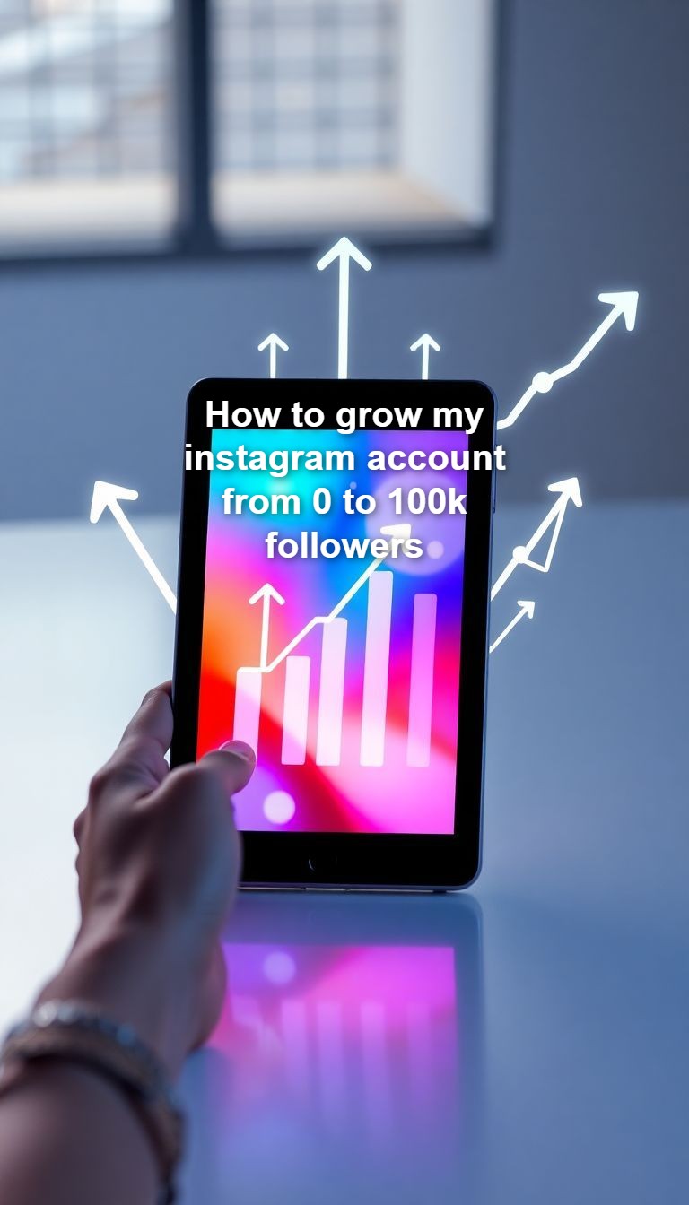 How to grow my instagram account from 0 to 100k followers