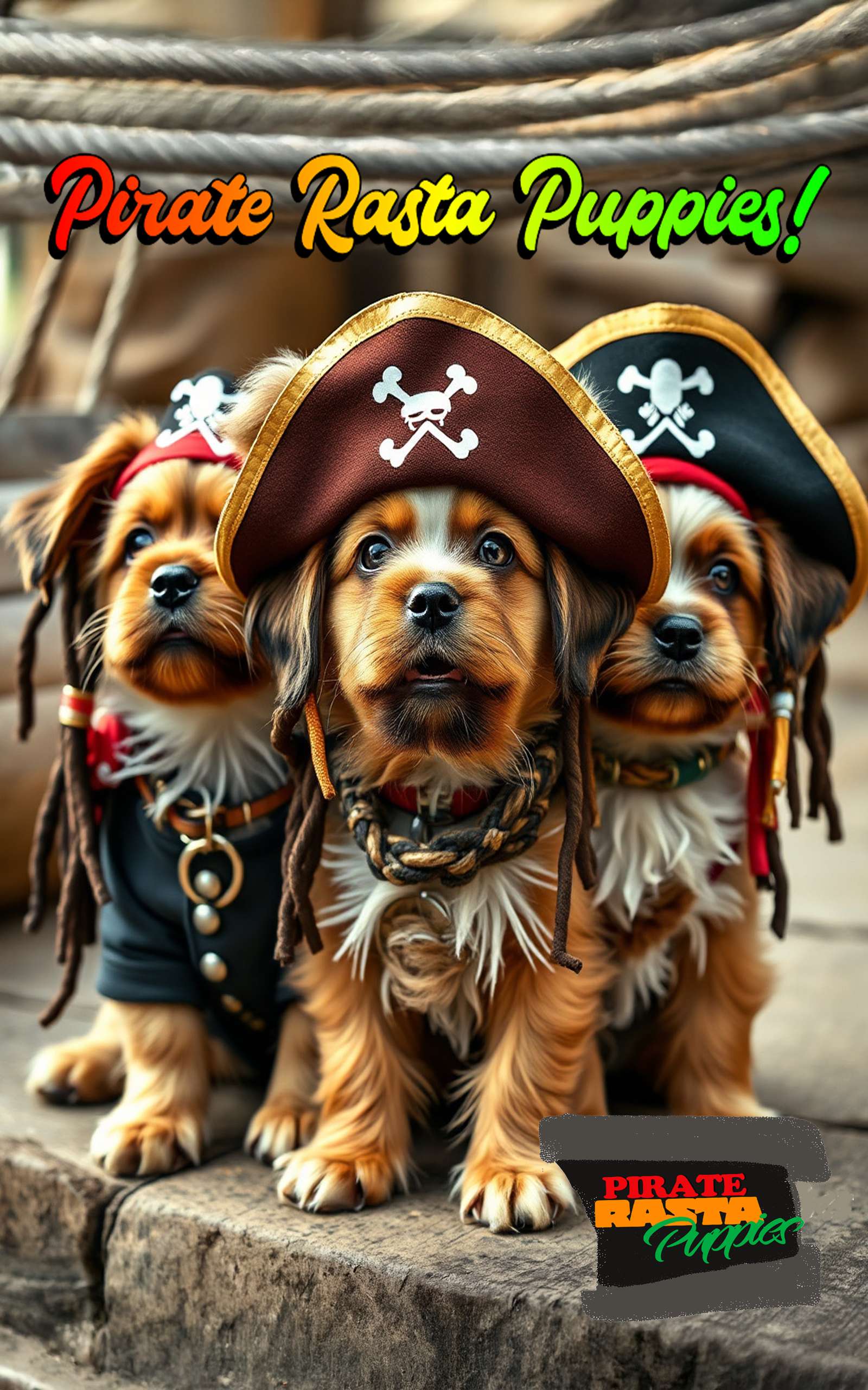 Rasta Puppies of the Caribbean: A Pirate's Tale