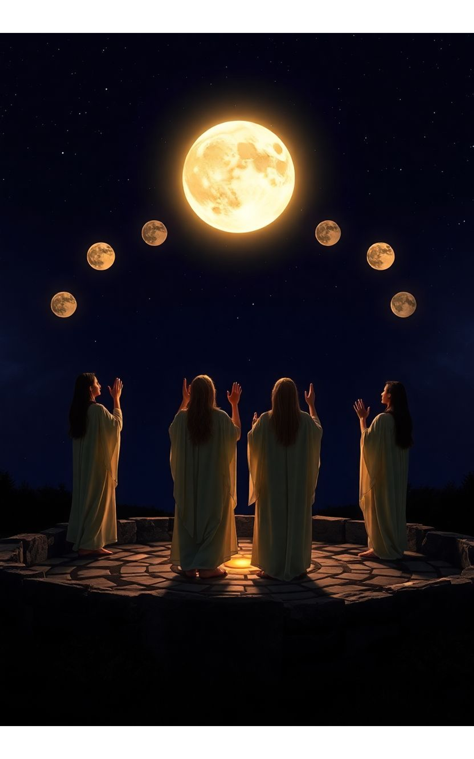 Rituels de lune et cycles lunaires 2025