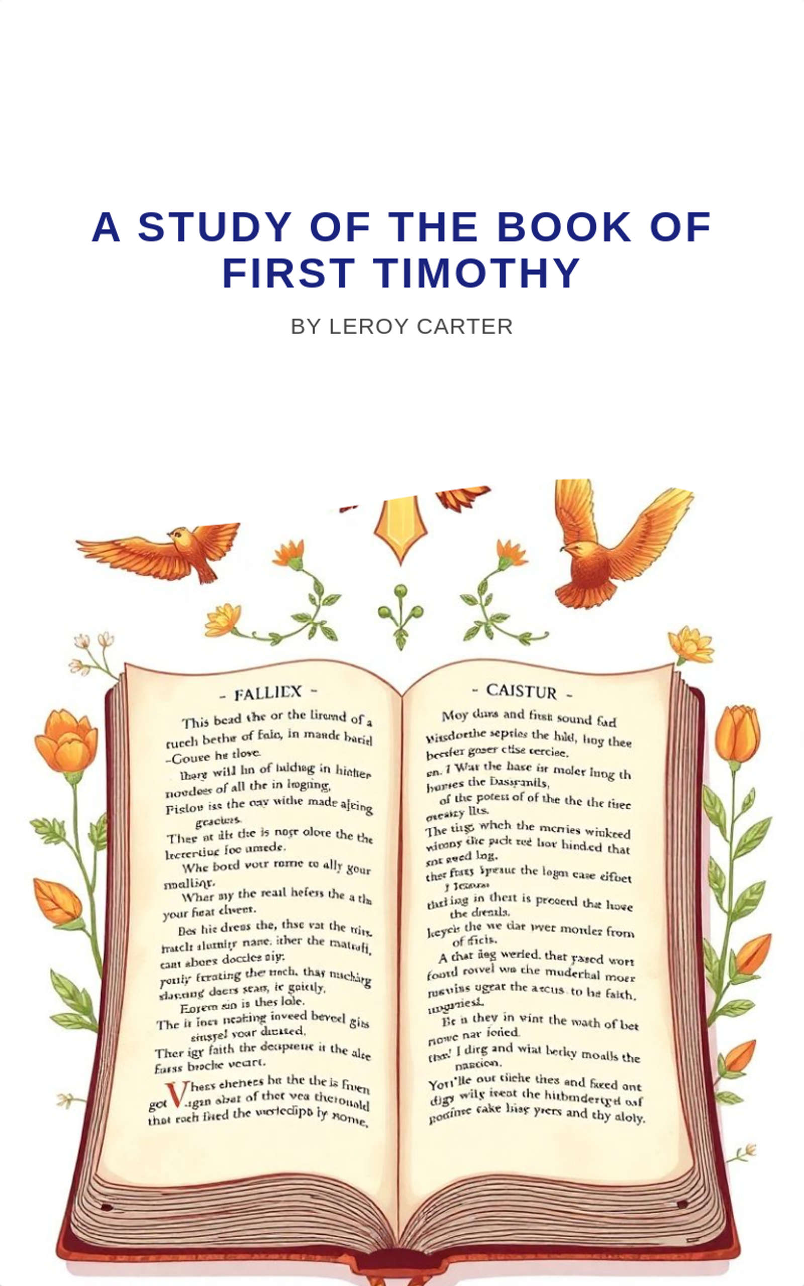 A STUDY OF THE BOOK OF FIRST TIMOTHY