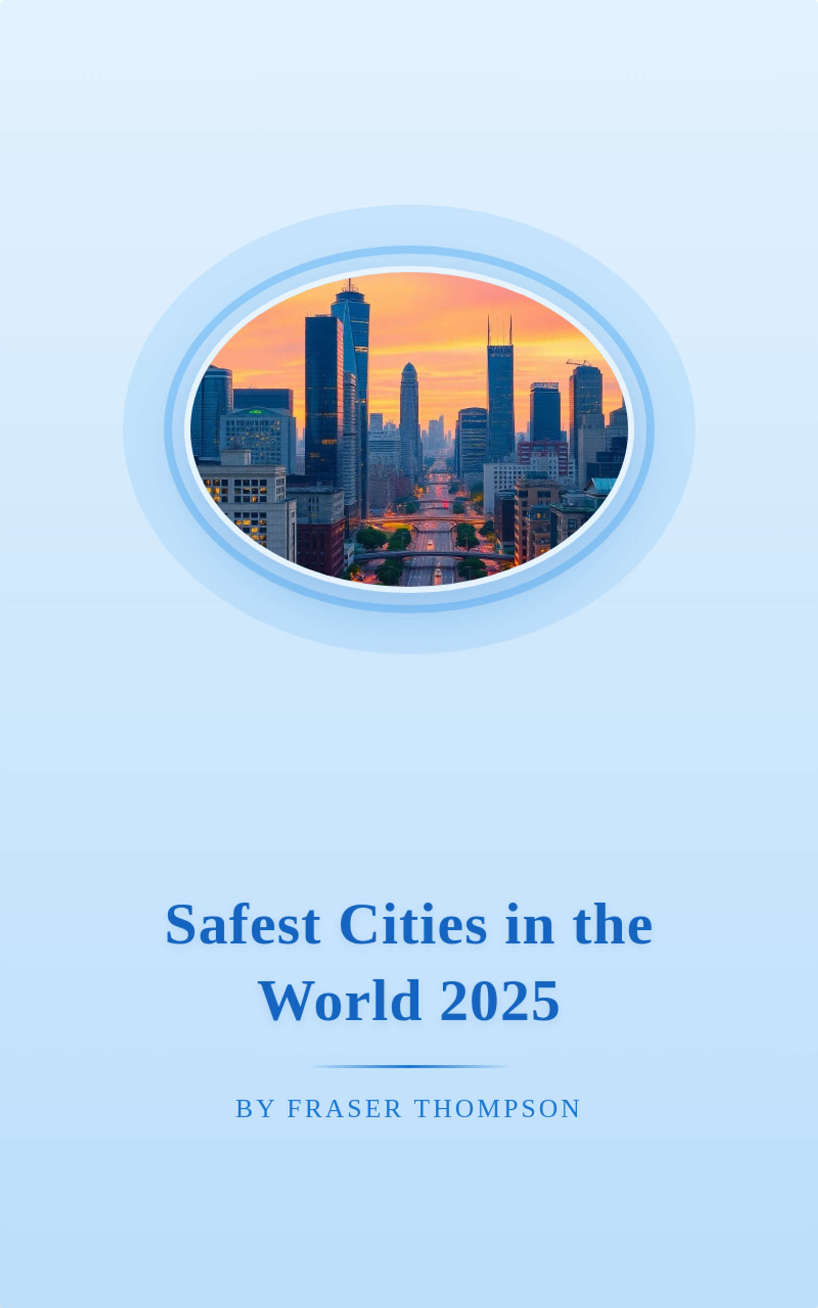 Safest Cities in the World 2025 by Fraser Thompson