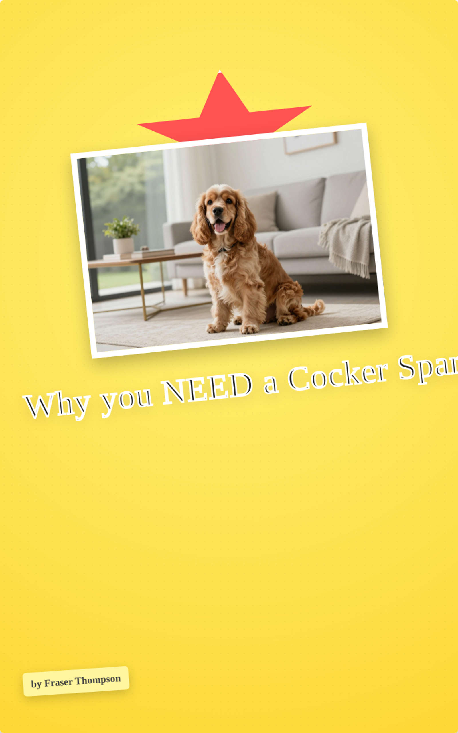 Why you NEED a Cocker Spaniel