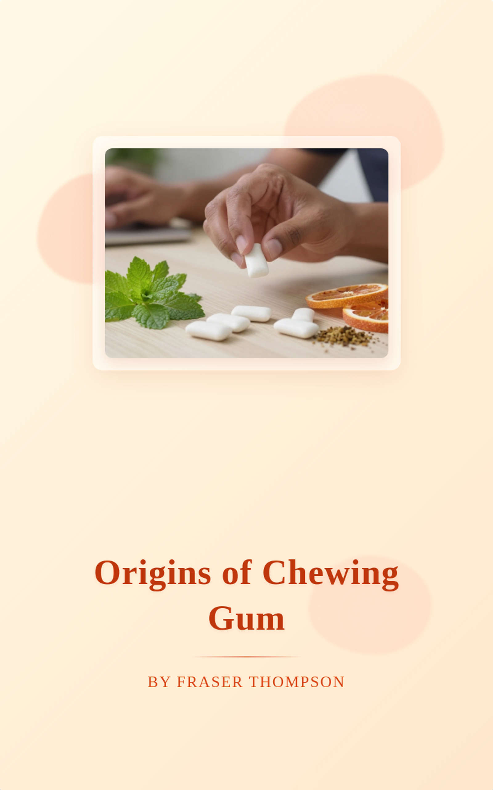 Origins of Chewing Gum