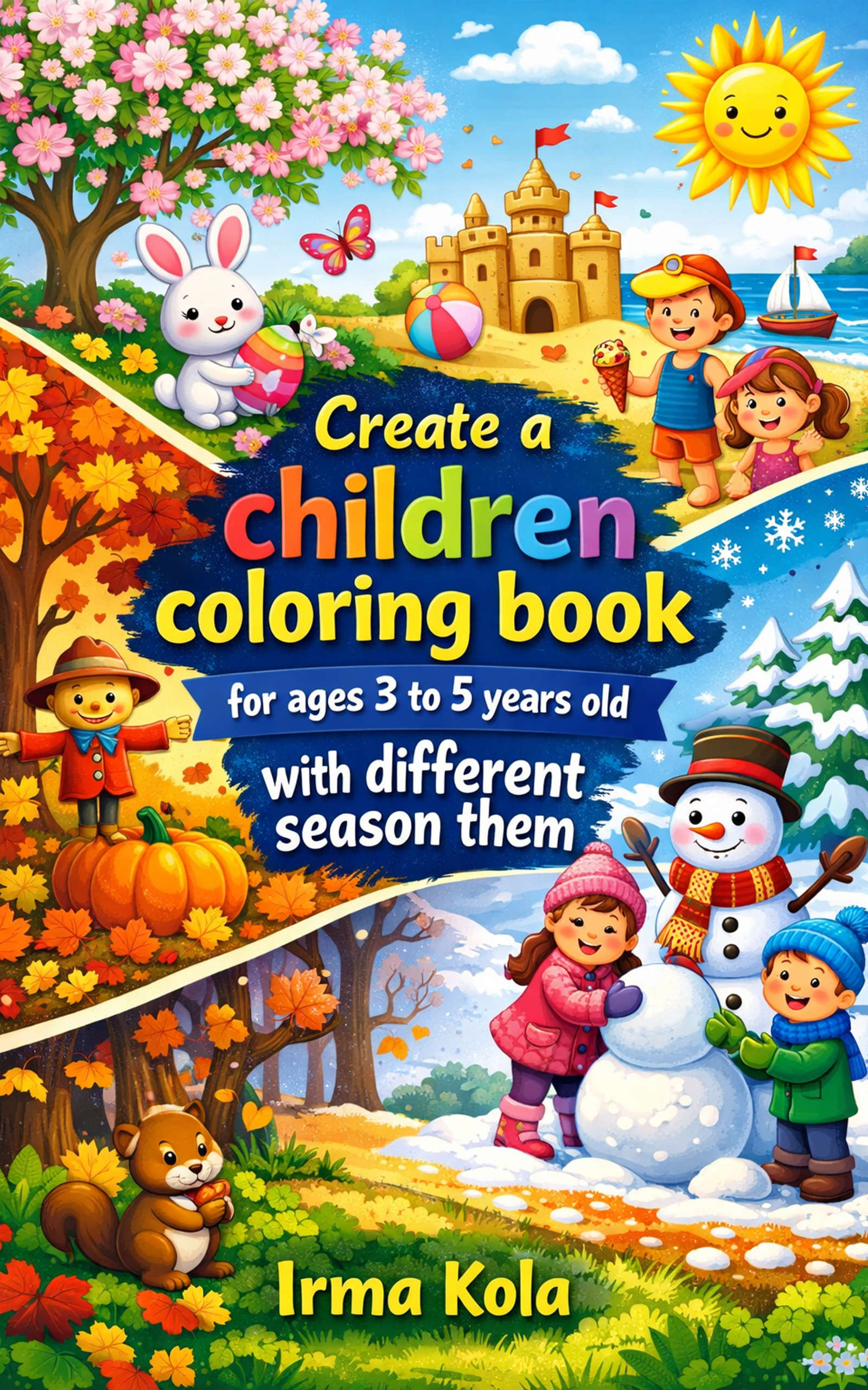 How to create a coloring book for children by Irma Kola