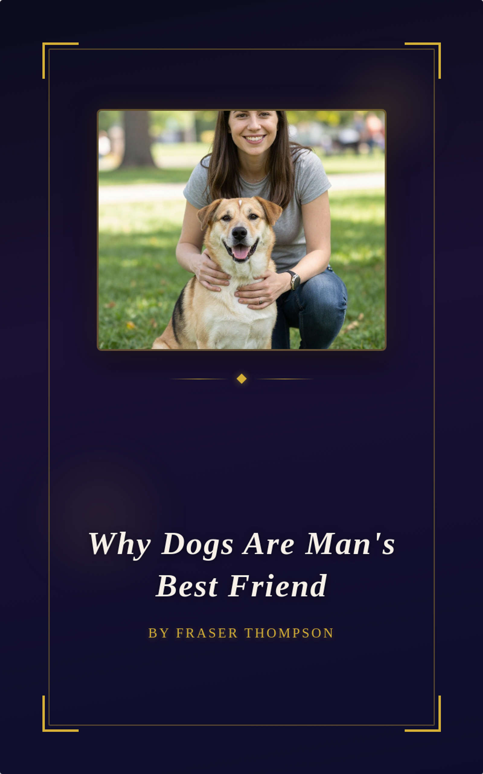 Why Dogs Are Man's Best Friend