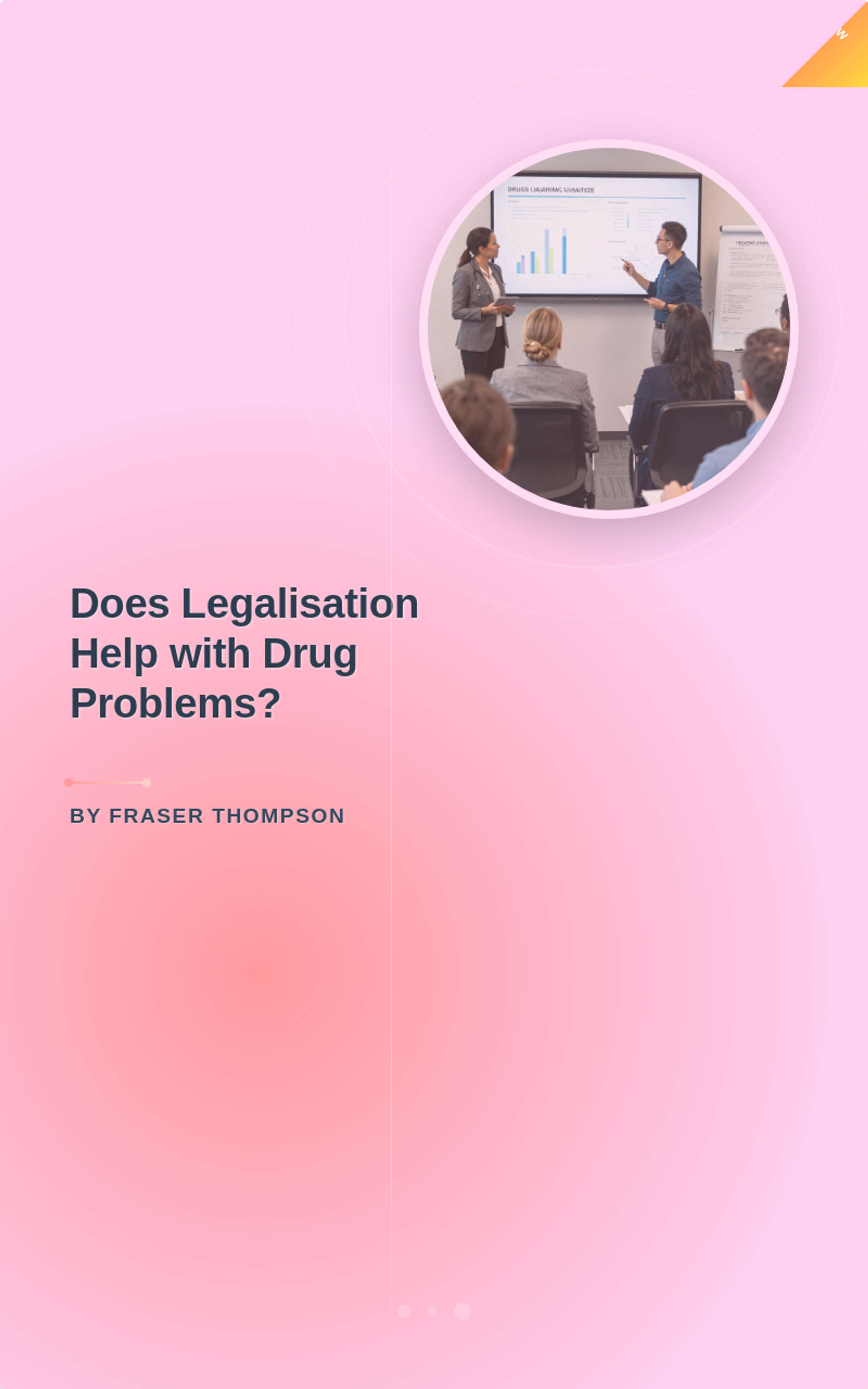 Does Legalisation Help with Drug Problems?