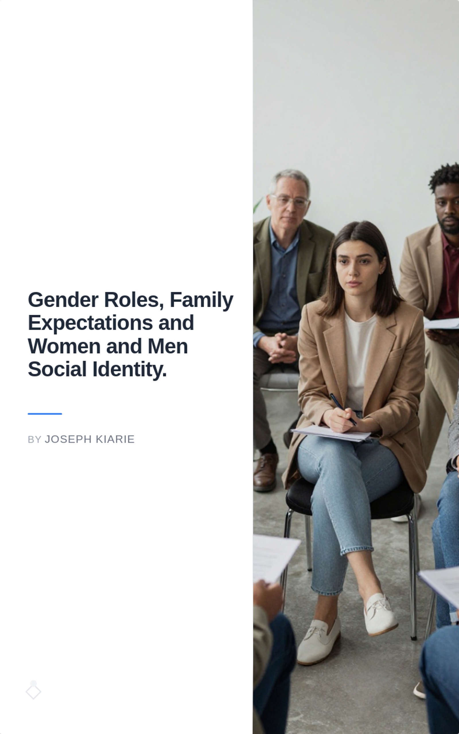 Gender Roles, Family Expectations and Women and Men Social Identity.