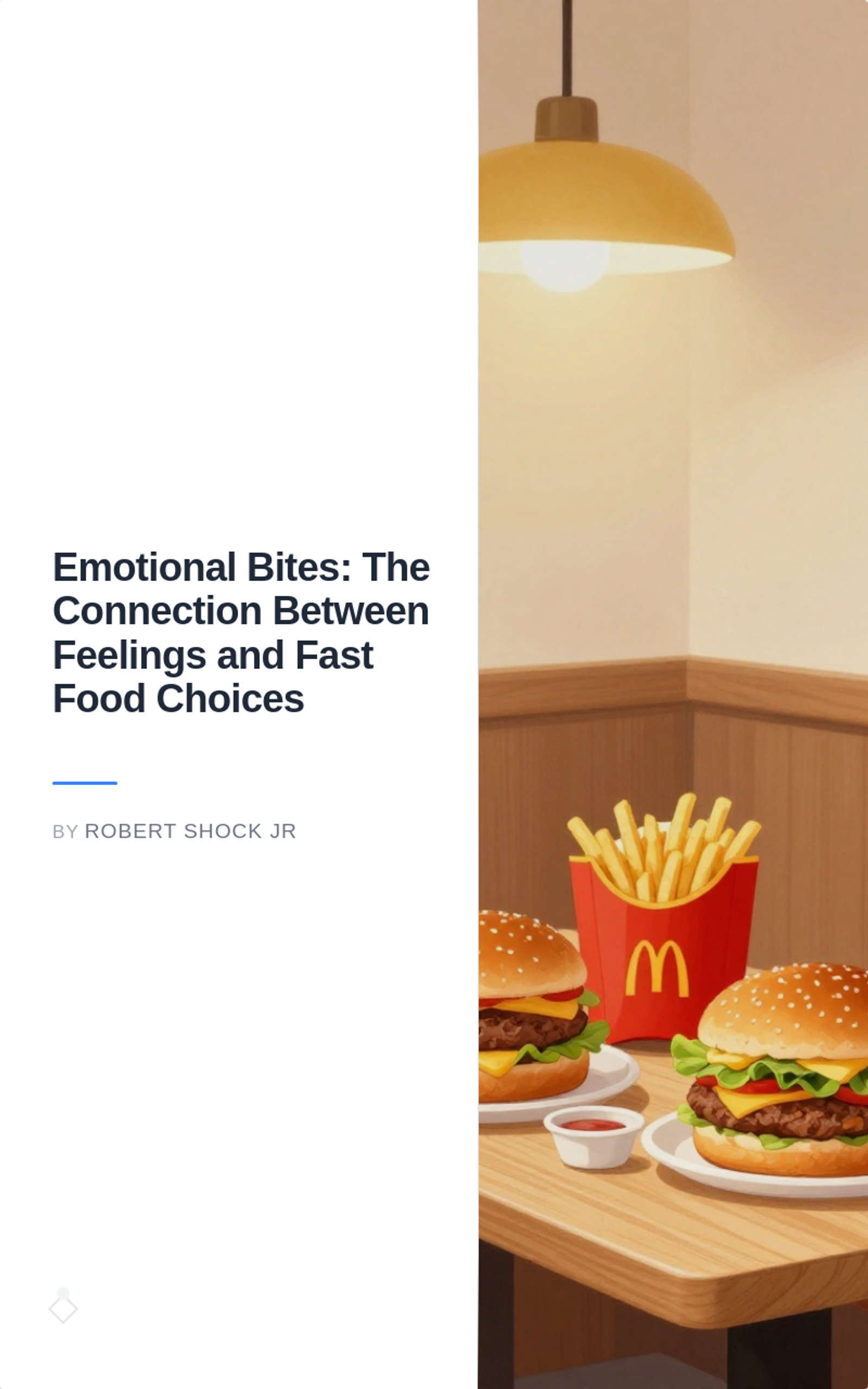Emotional Bites: The Connection Between Feelings and Fast Food Choices  by Robert Shock Jr