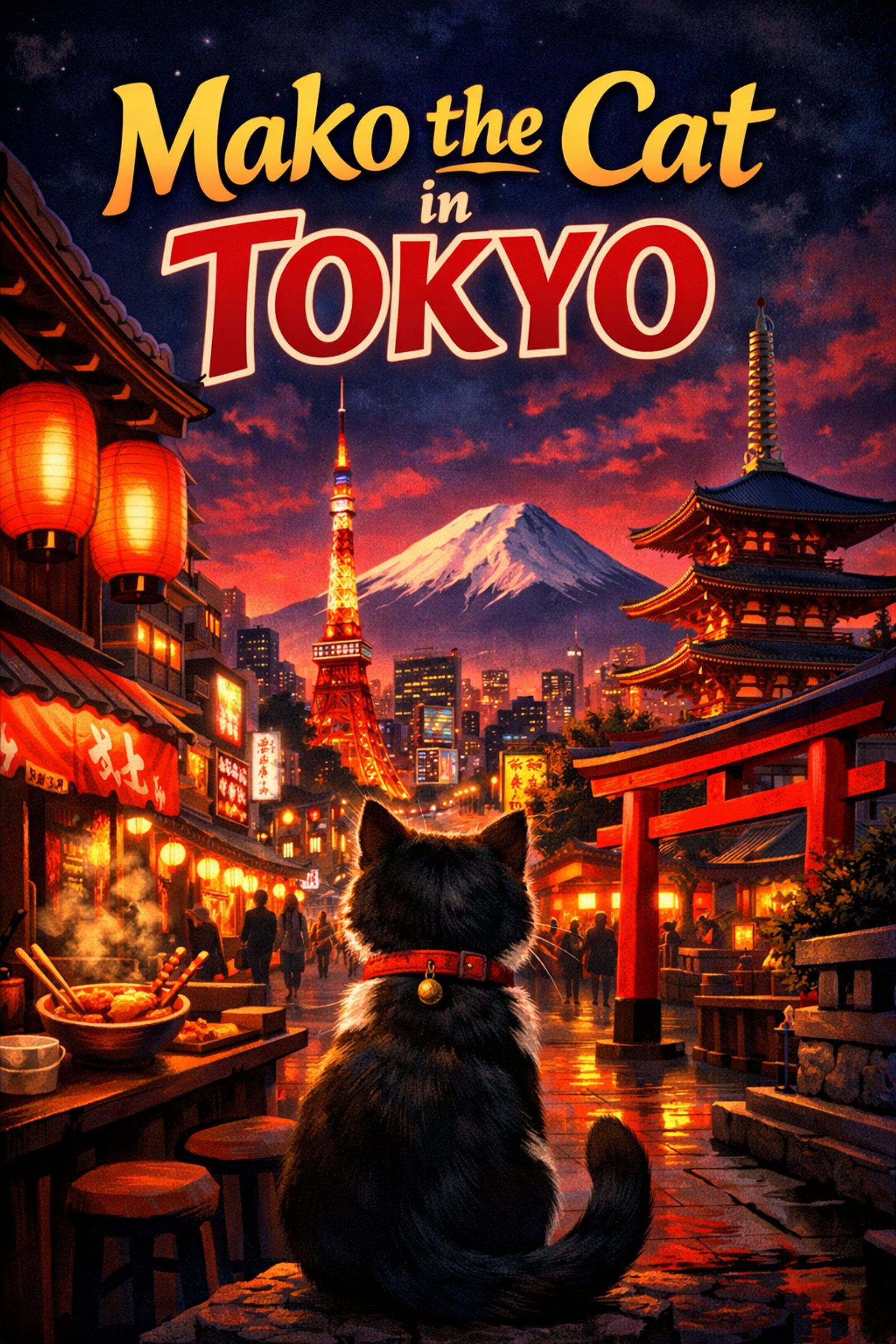 Cover image for Mako the Cat in Tokyo